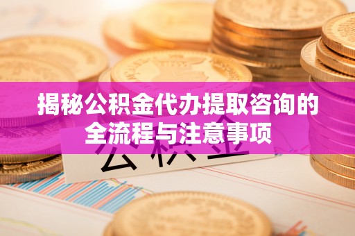 香港岛揭秘公积金代办提取咨询的全流程与注意事项
