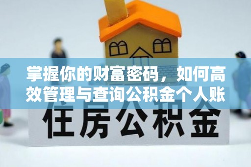 香港岛掌握你的财富密码，如何高效管理与查询公积金个人账户信息