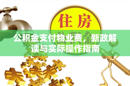 香港岛公积金支付物业费，新政解读与实际操作指南