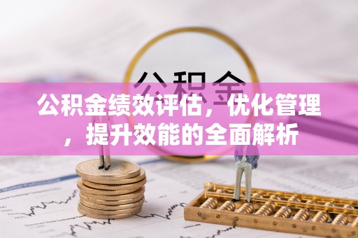香港岛公积金绩效评估，优化管理，提升效能的全面解析