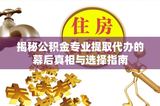 香港岛揭秘公积金专业提取代办的幕后真相与选择指南